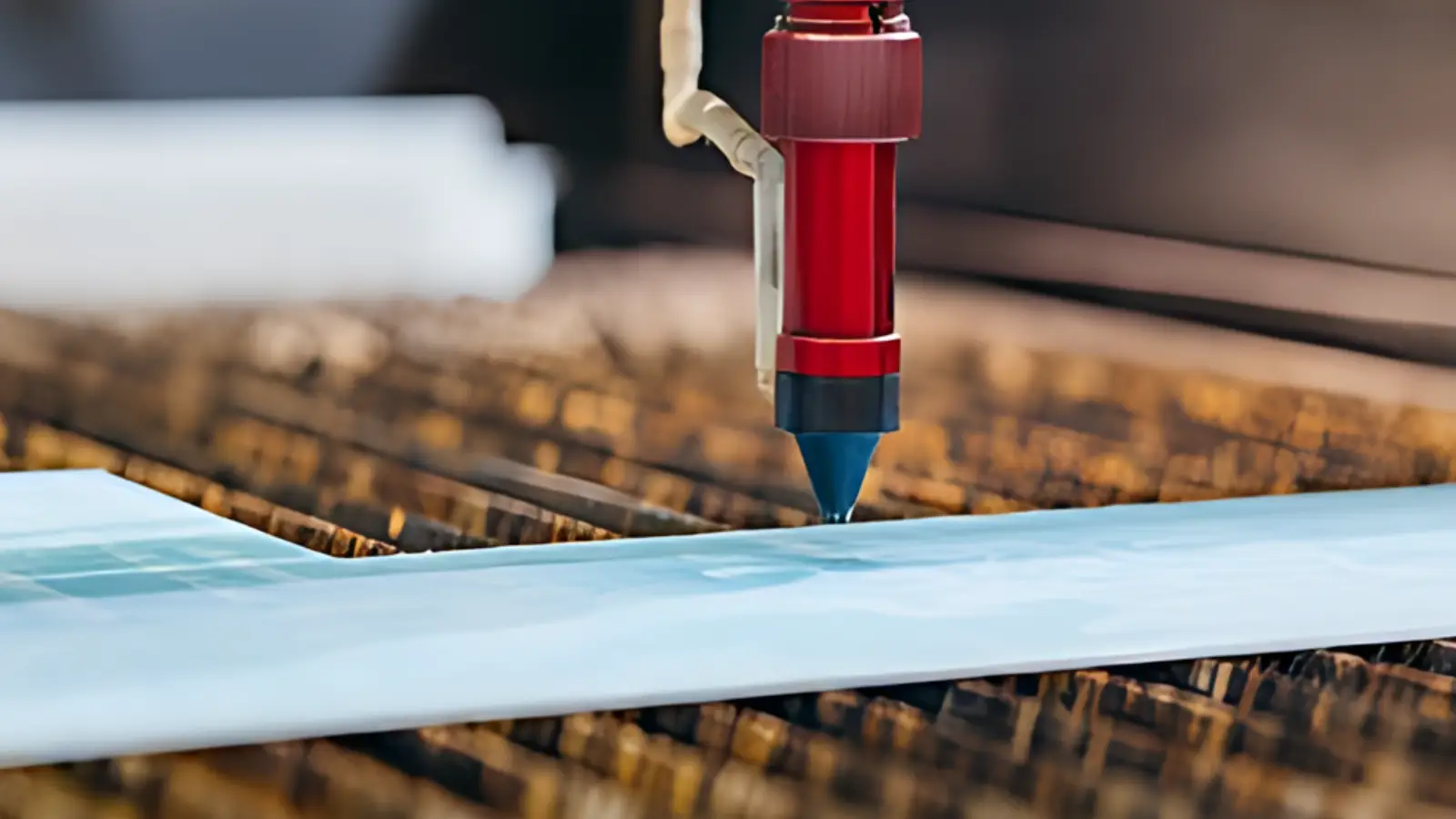 Waterjet cutting machine processing material