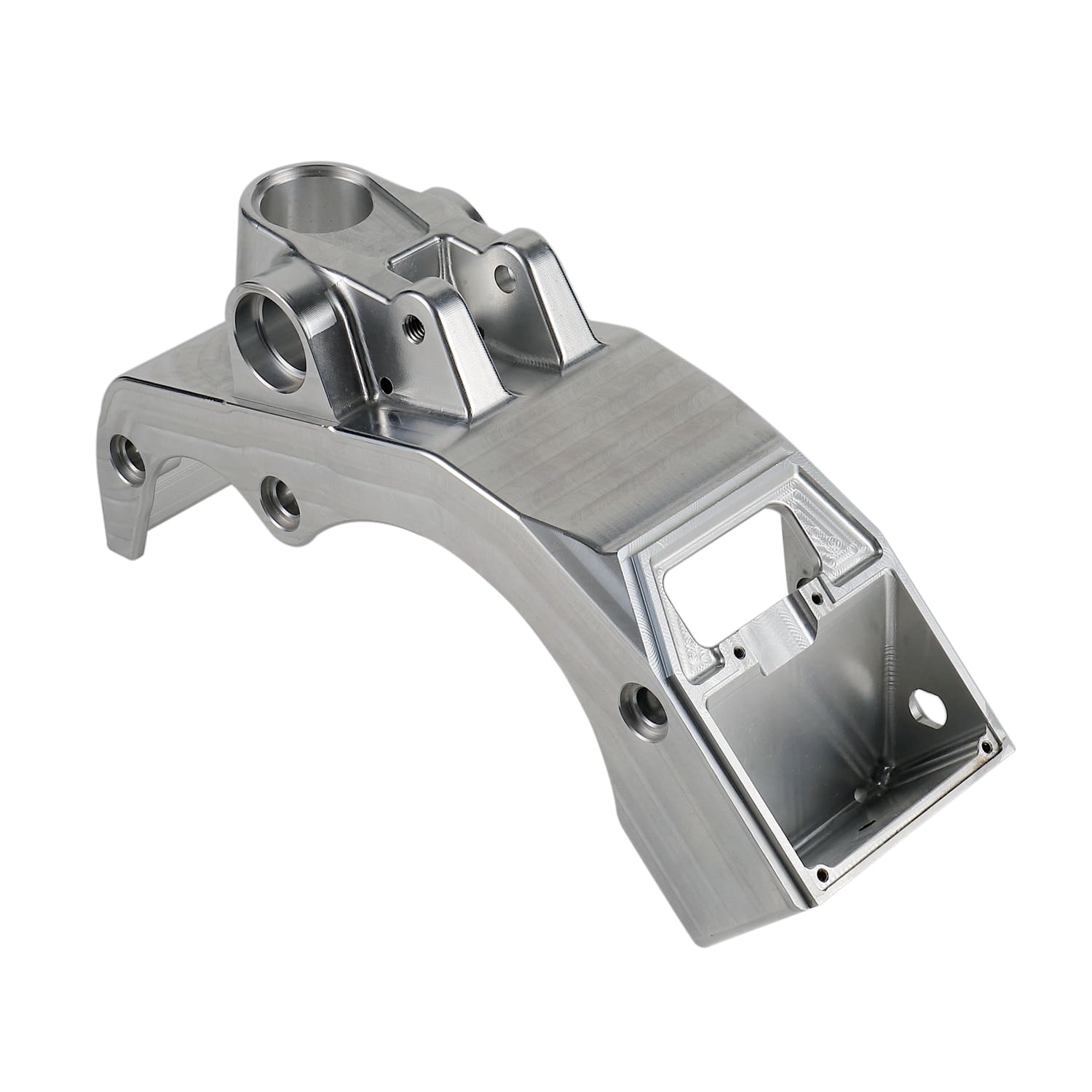 Precision-machined aluminum mechanical component