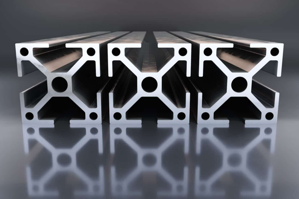 Metal beams with a cross-section profile