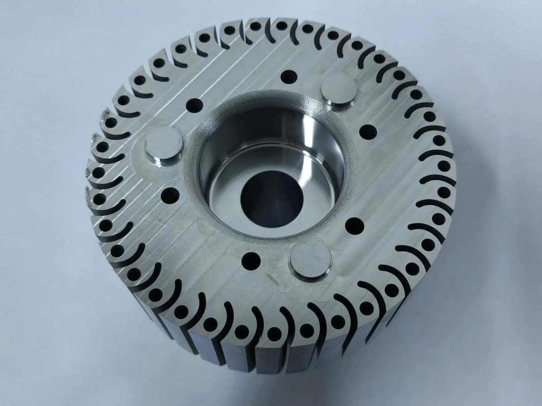 Close-up of a metal mechanical component