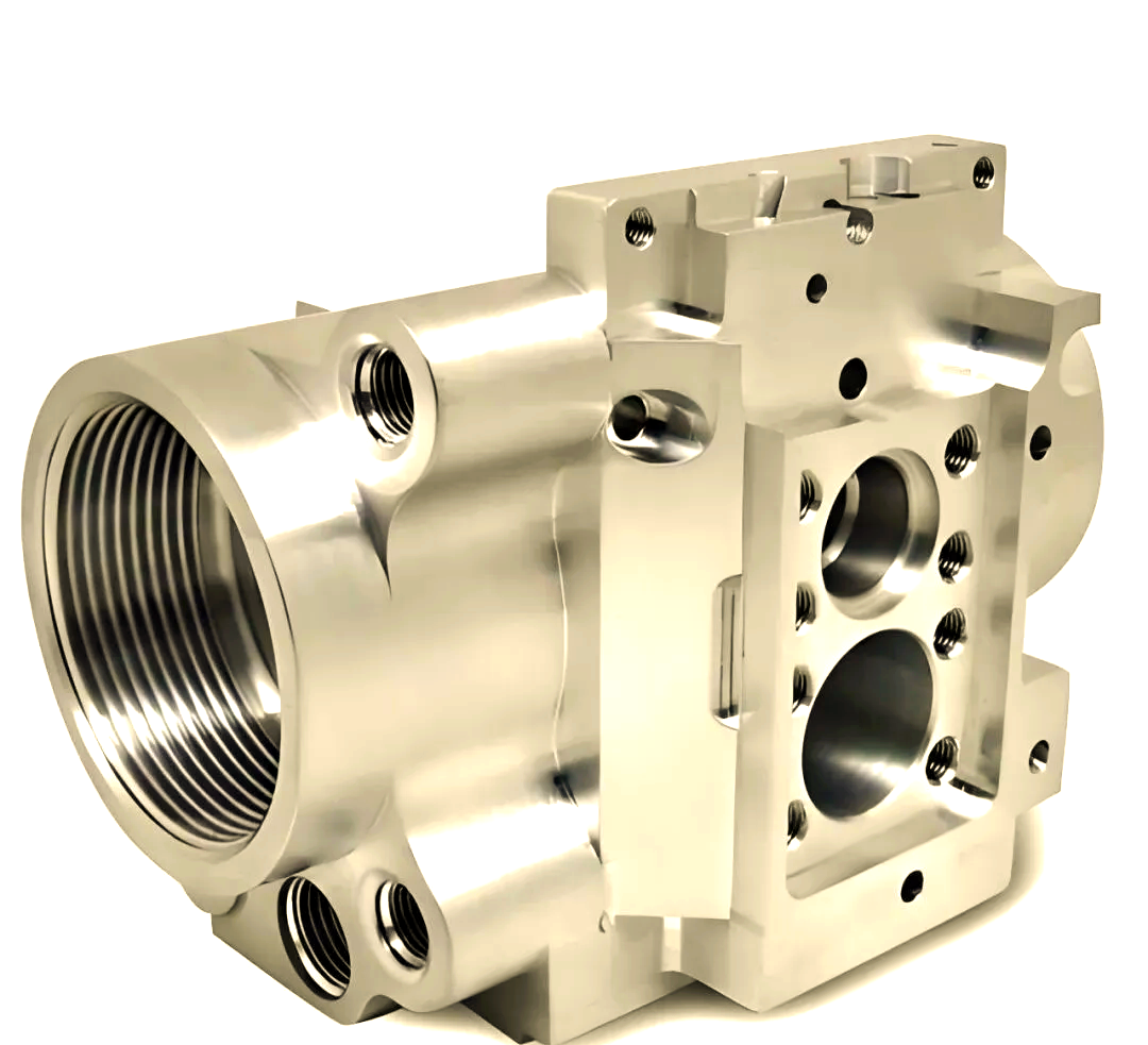 Close-up of industrial metal engine part