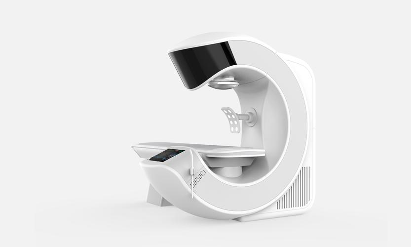 Futuristic medical imaging machine with sleek design