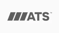 ATS logo with stripes