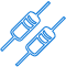 Two syringes icon, medical symbol.
