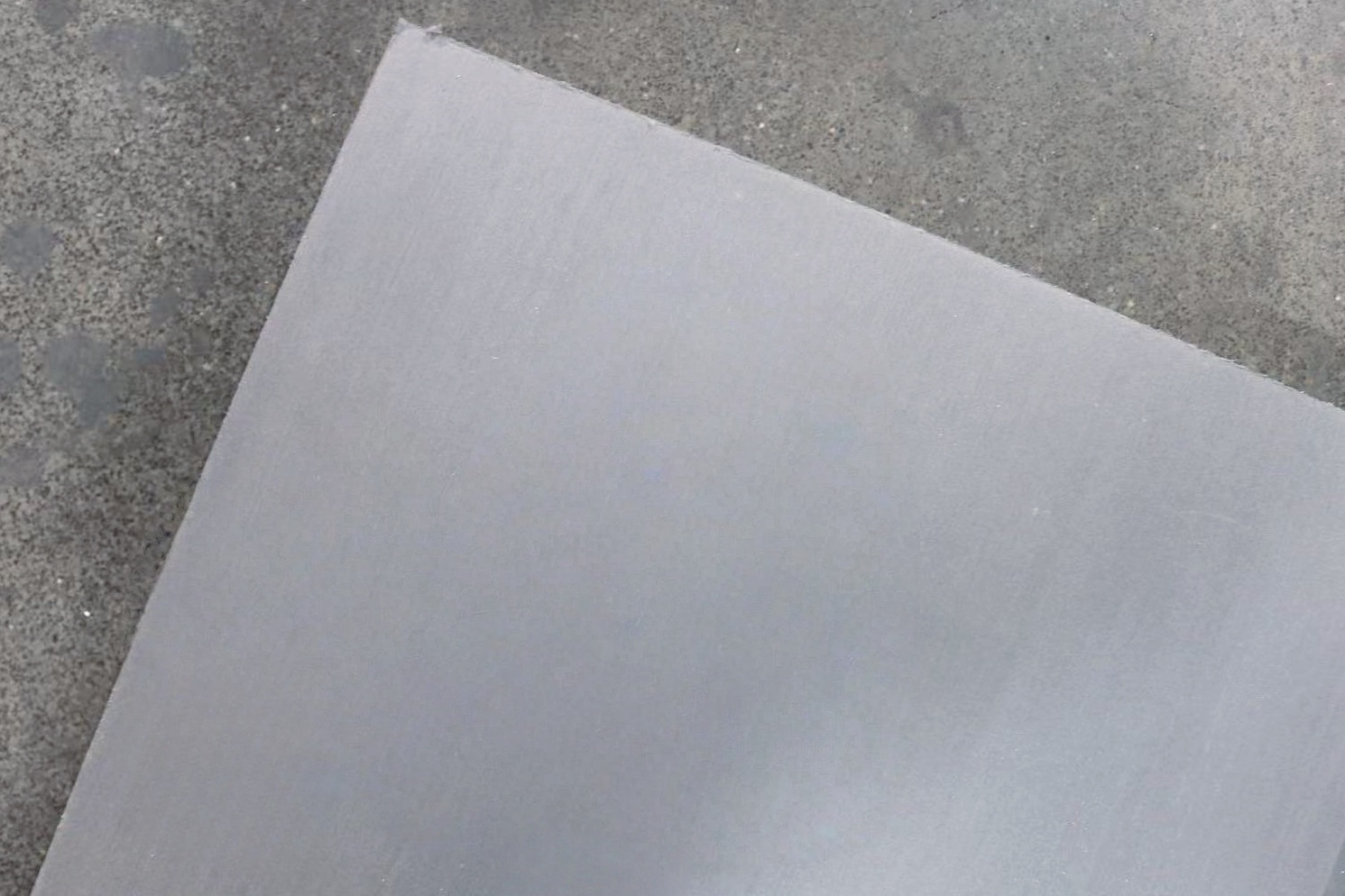 Concrete surface with smooth gray corner view.