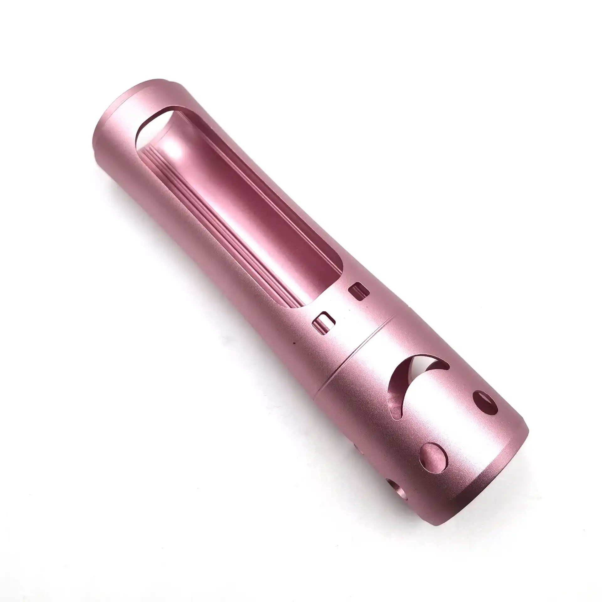 Pink metallic tactical flashlight body