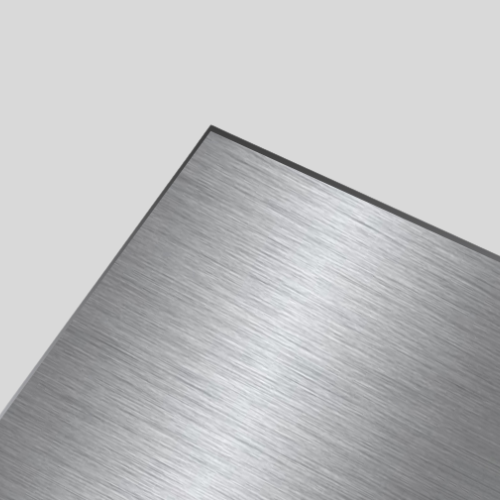 Brushed steel texture on gray background