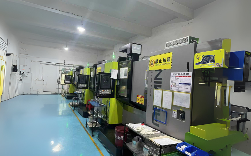 Industrial machines in modern factory production line
