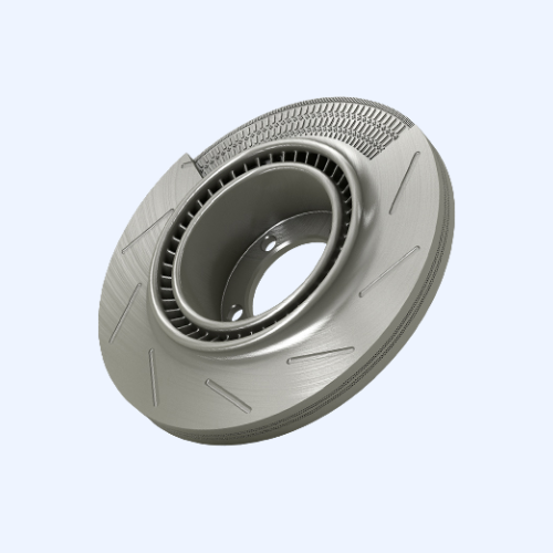 3D model of a turbine rotor part