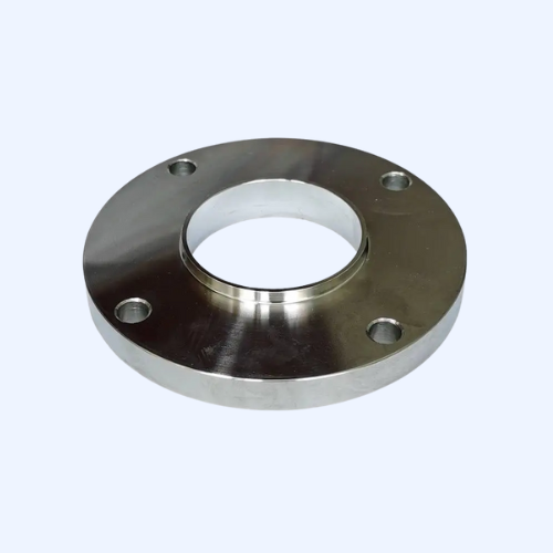 Metal flange with four bolt holes
