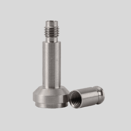 Metal threaded rod and cylindrical adapter