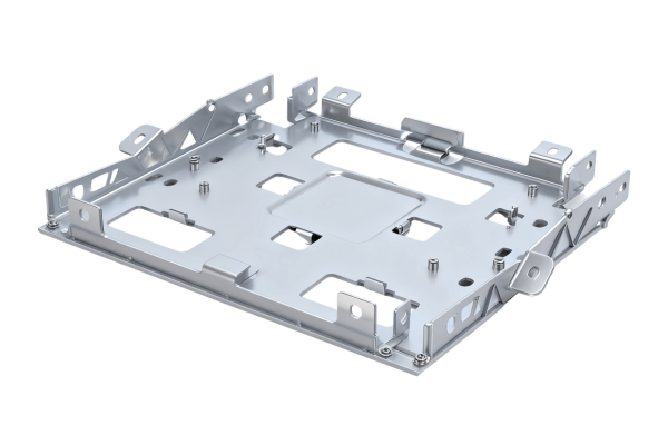 Metal hard drive mounting bracket for computers.