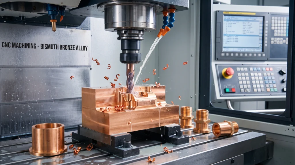 create the image on this Bismuth Bronze cnc machining
